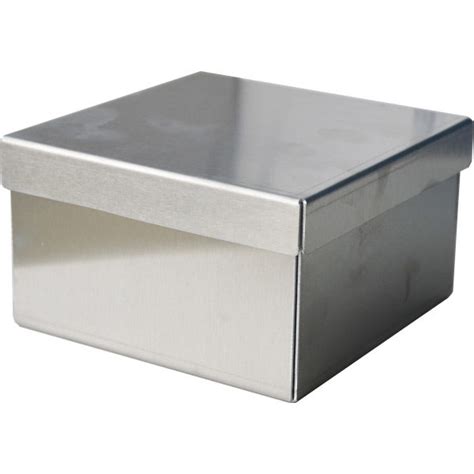 large flat metal box|small steel boxes for storage.